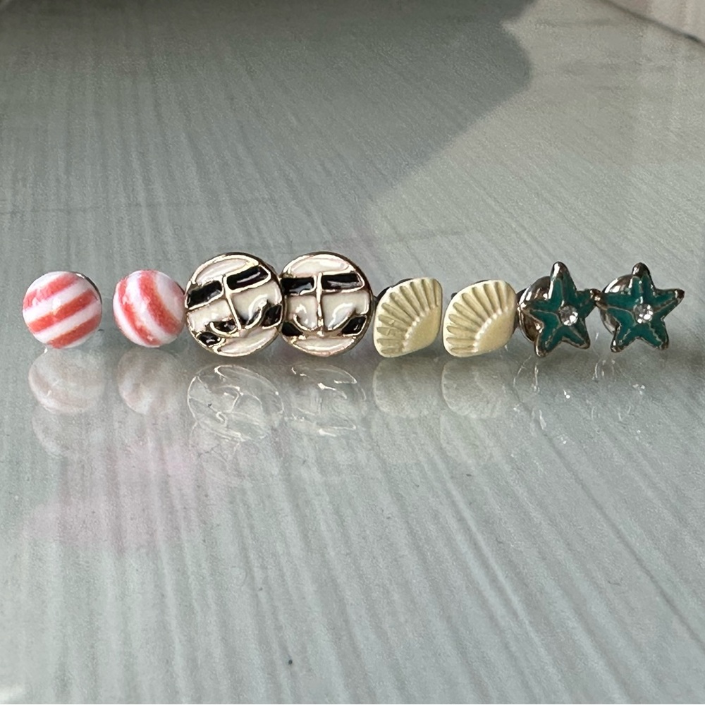 4-pack Nautical Earrings